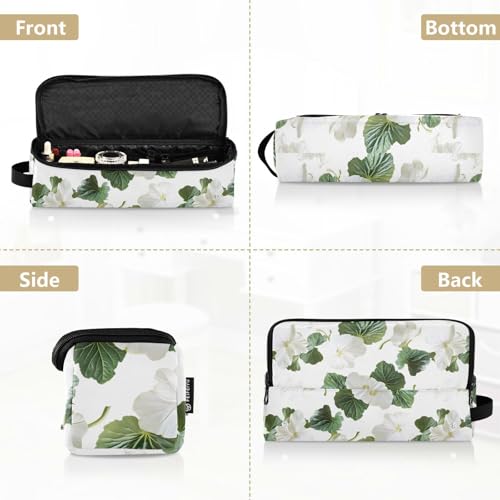 Bolsa de Viaje para Herramientas de Cabello White Begonia con Alfombrilla para Plancha y Gran Capacidad Organizadora miniatura 5