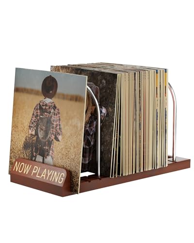 BS-VOG Now Playing Vinyl Record Stand, 50 LP Vinyl Record...