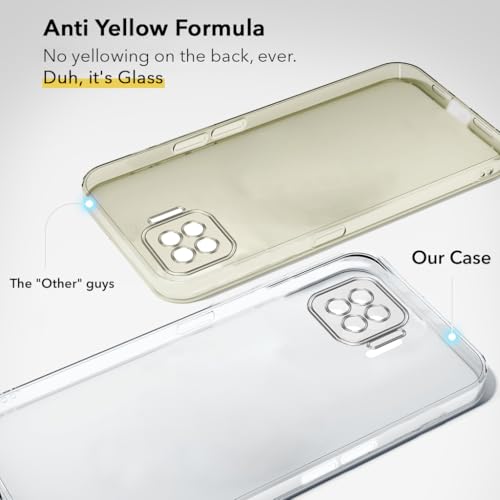 Image of Jkobi Lifetime Anti-Yellow Clear Back Cover Case for Oppo A73 (Sleek Hard Crystal | Shockproof and Camera Protection)