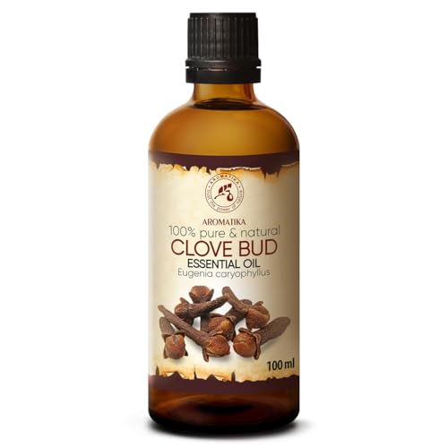 Aceite de Clavo 50ml - Eugenia Caryophyllus - Indonesia - 100% Natural & Puro para Bienestar - Belleza - Aromaterapia - Difusor - Difusor Aromático - Lámpara de Aroma - Clove Bud Essential