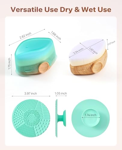 Searuodio Sunscreen Applicator for Kids, Adults & Families - BPA Free & Refillable, Travel & Ourdoor Sunblock Buddy Brush Set with Protective Caps, Sun Lotion Applicator Sun Cream Brush