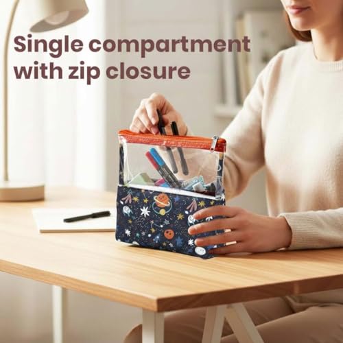 Image of Medicine kit Organizer | Multipurpose All-in-One Compact, Foldable, Durable, Lightweight, Waterproof, Bag | Travel Friendly Pouch | Ideal for Stationary, Diaper (Outer Space Print)