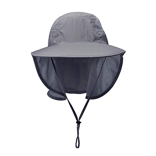 Gorro unisex para actividades al aire libre con protección UV y solapa en el cuello miniatura 2