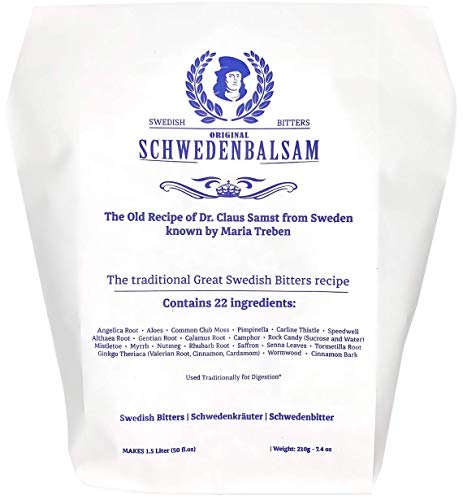 Swedish Bitters by Maria Treben 22 Ingredients 7.4oz dry weight makes 50.7 fl.oz of Tonic