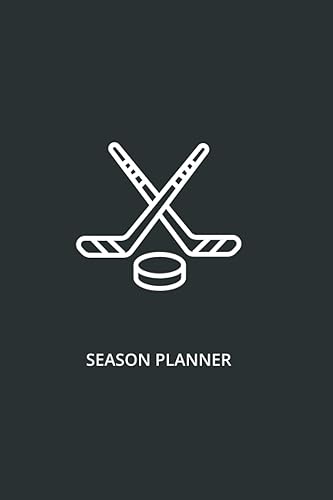 Hockey Coach Planner: Ice Hockey Season Planner - Coach Notebook, Practice Planner, Game Notes, Playbook, Ice Templates B&amp;W (Hockey Essentials)