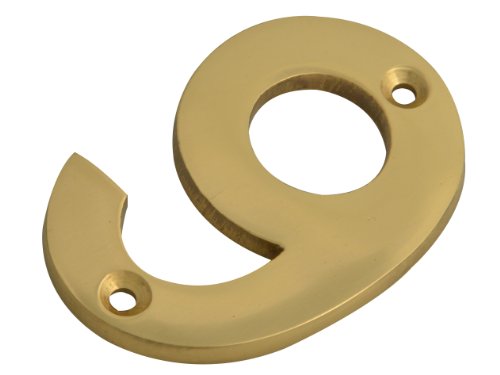 Forge Numeral No.9 - Brass Finish 75Mm (3In)