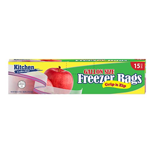 Zip Lock Bags, 1 Gallon Size, Case of 360 (24 packs x 15) by Bluesky Trading - Used condition - US$270.22