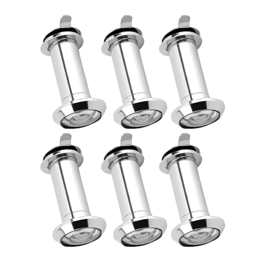 Set de 6 Mirillas para Puerta, Vista Amplia 220 Grados, Longitud Ajustable para Puertas de 35-55mm, Seguridad para Hogar y Apartamento miniatura 4