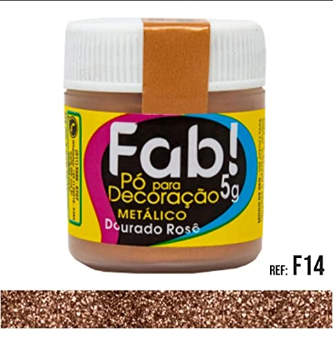 Kit FAB 10 Corantes Glitter Comestível Pó Brilhante P/Doces, Bolos e Cupcakes