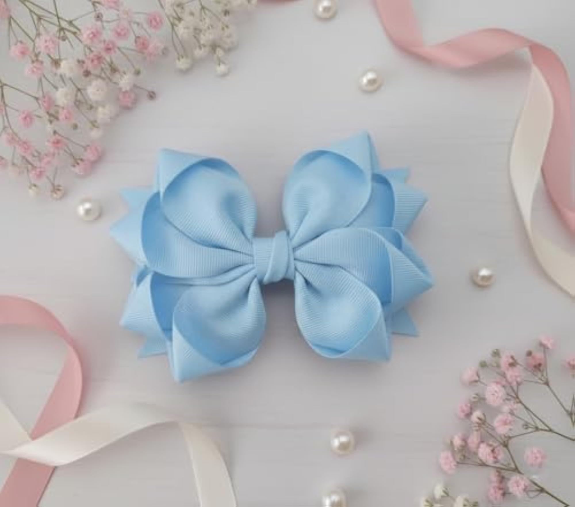 Handmade Hair Bow Clip for Girls, Premium Hair Accessory