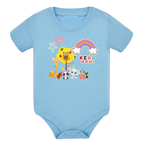 Body bébé 12-18 mois anti-irritation en pur coton bleu clair