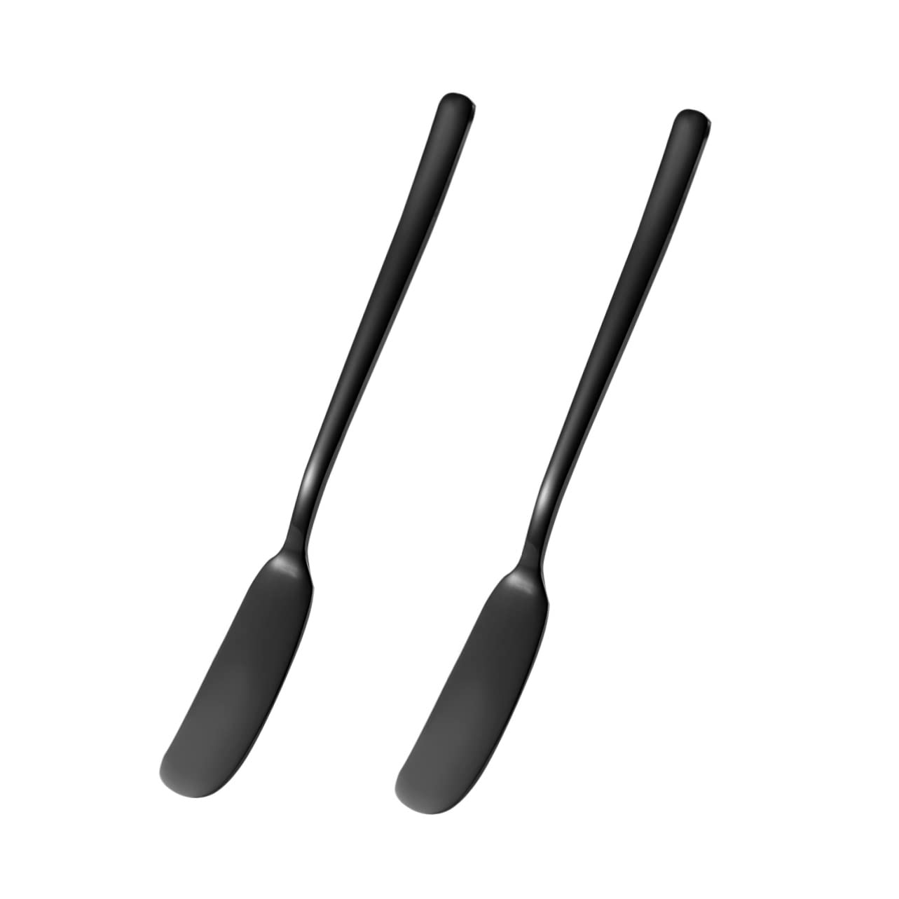 CONGARTENO 2pc Set Stainless Steel Cheese Butter Knife Slicer Spatula Spreader Wiping Jam Blade Multi-purpose Kitchen Utensil