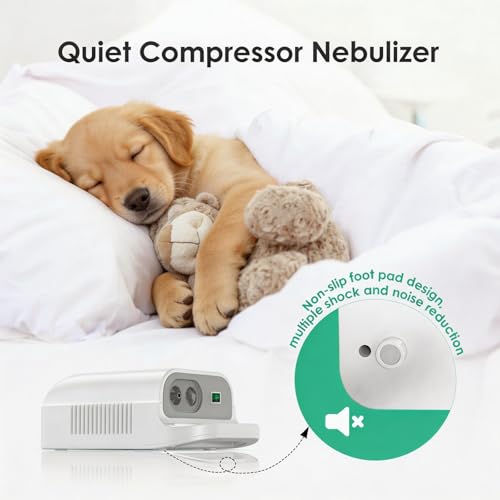 for Dogs & Cats Pet Nebulizer, Desktop Machine Designed for Home Use with Quiet Performance and Smooth Mist Output