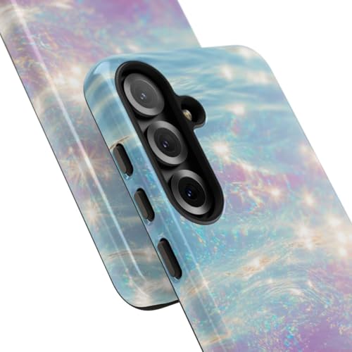 Coque Samsung S25 Plus paillettes d'eau design irisé et brillant - 2