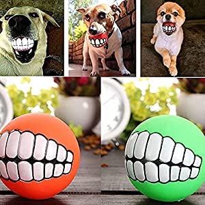 Woofy Dog Squeaky Sound Ball Puppy Chew Teeth Toy Squeaker Ball Funny Playing Toys for Dogs, Cat and Puppies - Pack of 1 (Multicolor) (B0B8VTYTQ7) Amazon Price History, Amazon Price Tracker