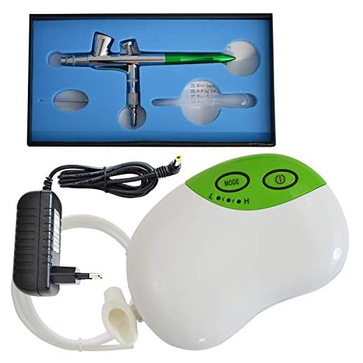 KIT AEROGRAFIA KIT AERÓGRAFO COMPRESOR - KIT AIRBRUSH COMPRESOR CARRY III para airbrush colores - aerógrafo colores / con AIRBRUSH PISTOLA - AERÓGRAFO PISTOLA UNIVERSAL de calidad Single-Action-Gun 130 D 0,3 boquilla, taza para liquidos, conjunto aerógrafo - conjunto airbrush óptimo para todos los principiantes a un precio de lanzamiento!