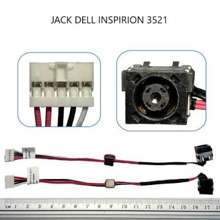 Image of Laptop DC Power Jack for Dell Inspiron 15R (5521), 15 (3521), 15R (5537), M531R (5535), 15 (3537), 15 (3531), Latitude 3540, DP /N: YF81X, 0YF81X Comes (Screwdriver kit)