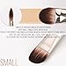 KINGMAS 2Pcs Flat Foundation Brush, Korean Makeup Brush, Tongue-Shape Concealer Contour Brush for Liquid Cream Blending