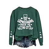Photo Gallery maglietta da donna per san patrizio lucky irish shamrock felpa camicetta casual sciolto baggy maglione pullover st patricks day abiti abbigliamento camicia irlandese, ag., l Photo Gallery maglietta da donna per san patrizio lucky irish shamrock felpa camicetta casual sciolto baggy maglione pullover st patricks day abiti abbigliamento camicia irlandese, ag., l