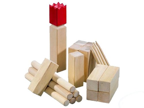 Preisvergleich Produktbild EMILO Wikinger-Spiel Wikinger-Schach, Kubb - JUNIOR