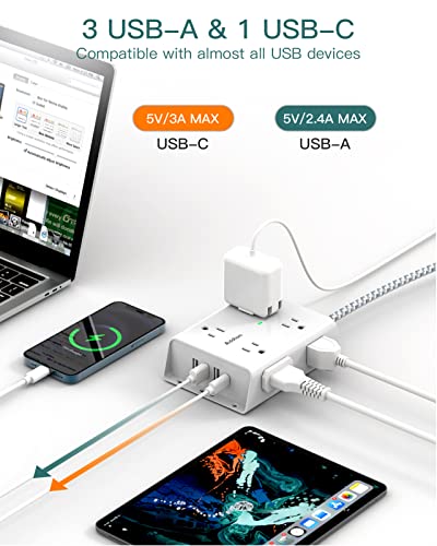 Addtam AD84C Surge Protector Power Strip thumb #3