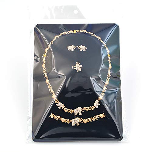 Giffor African Elephant Rings 14K Animal Jewelry Sets For Women Bracelets Bangle Gold Filled Earrings Necklaces Gifts Friendship3