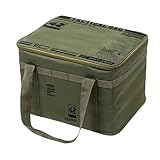 【新登場!】YAMAGW 収納ボックス 収納バッグ 42L アウトドア キャンプ トートバッグ 大容量 コンテナ 七輪 ツールボックス 収納ケース 調味料入れ 桜 花見 さくら はなみ BBQ バーベキュー スパイスボックス 仕切り付き 撥水性能 防水 PU底部 直置き出来る クッション材入り 多機能 マルチ収納ケース ベルクロ 調味料ケース キャンプ道具収納に最適