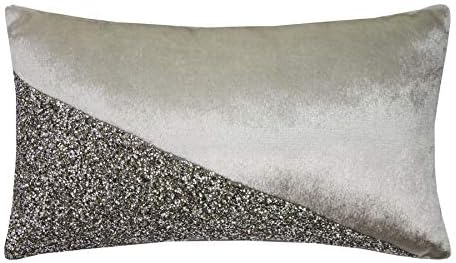 Filled Kylie Minogue Loro Oyster Beads Diamante Velvet 18cm x 32cm Cushion Pillow Case Sham
