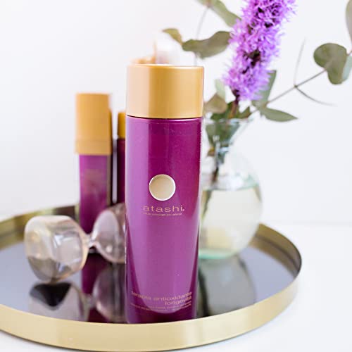 Atashi Antioxidante | Tónico Regenerante Purificante | Tonifica, Equilibra el PH, Energiza y Afina la Piel | Con Ácido Glicólico, Aguas frutales, Vitamina C, E y Coq10 | Apto Piel Sensible | 250ml - imagen 5