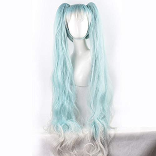 GJBXPJapanese Anime Hatsune Mikucos Wig Miku Blue Lake Cos Wig