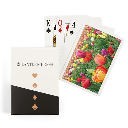 Lantern Press Tulips Baraja de 52 cartas póker