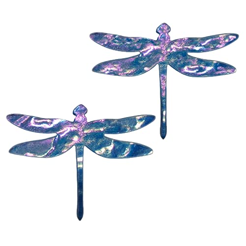 Aquatic Custom Tile Dragonfly Glass Swimming Pool Step Marker Mosaic (7 inch,Deep Blue) (2 Pack) (7 inch)