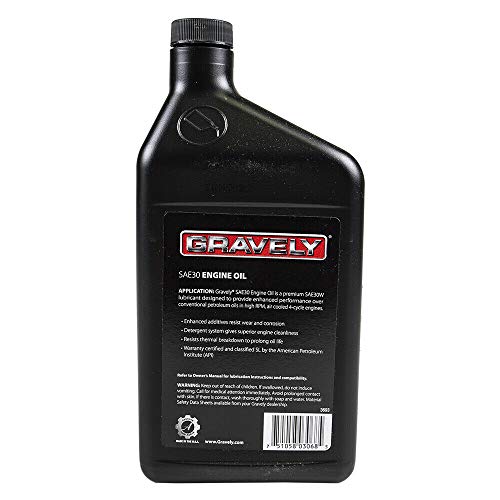 Aceite para motor Gravely SAE30 1 cuarto miniatura 2
