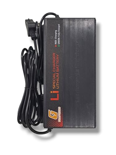 Image of Waterproof Lithium Battery Scooter Charger 72V 6 Ampere for All 72V Lithium Battery. GRAPHENO | Longest 4 Meter Wire | Fast Charging | Heavy Duty | ABS Body | Durable | Cutoff Voltage 84 V.