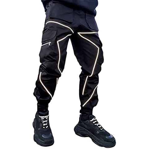 BOOMLEMON Men's Reflective Casual Sports Trousers Cover