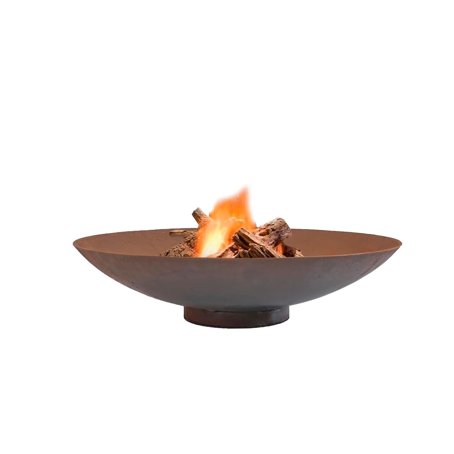 JP PLANTERS 31" Campfire Fire Pit Bowl - Large Corten Fire Bowl for Wood Burning - Perfect for Backyard Barbeque, Outdoor Garden, Rustic Outdoor, Bonfire, Fireplace - Natural Rust 31" L x 31" W x 8" H-image-24