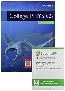 Hardcover College Physics 2e Volume 1 & Saplingplus for Freedman's College Physics (Six Month Access) 2e Book