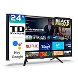 ✅ Smart TV con Android 11, Google Chromecast built-in integrado, con inteligencia artificial, y Google Assistant controlado por voz.