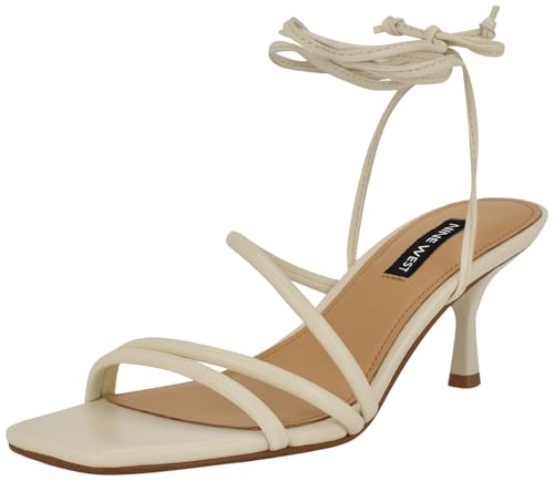 Sandale à talon NINE WEST crème pour mariages et soirées d'été en 41
