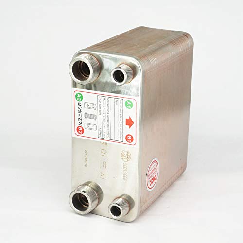 Sorekarain 50 Plates Wort Chiller Cooler Heat Exchanger Sus 304 Stainless Steel Home Brew Beer Wine Making #TOP4