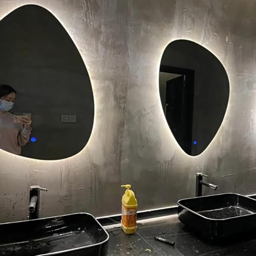 Miroir maquillage rétroéclairé à intensité variable et design sans cadre fluide - 3