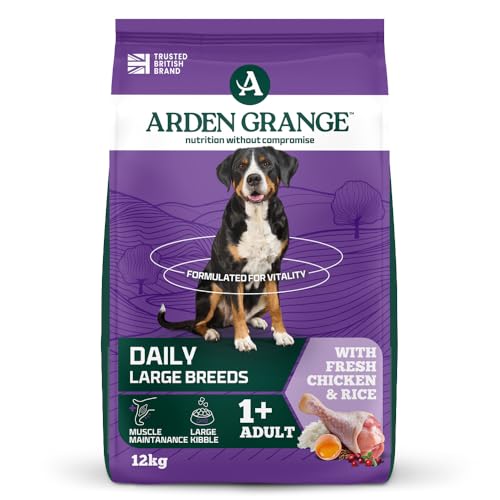 Arden Grange Adult Large Breed Dry Dog Food with Fresh Chicken and Rice 12 kg transparent