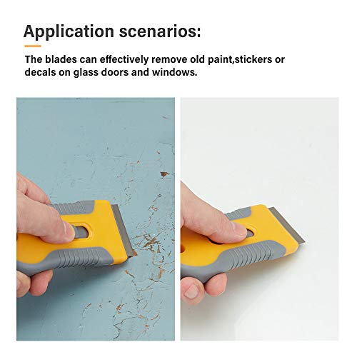 Wegaz-100Pcs Single Edge Razor Blades, Industrial Razor Blades, Safety Razor Blades, Individually Packed, Used For Scrapers And Cutting Tools #TOP4