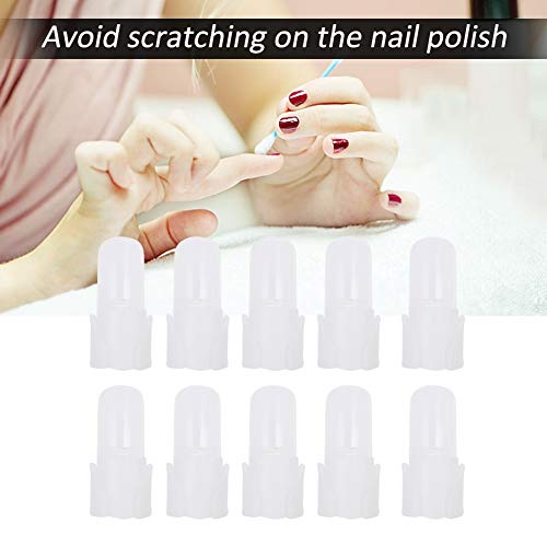 Uxsiya 10Pcs/Set Finger Nail Protector Tips Barrier Protector Gel Nail Tips Forms Acrylic Nail Tips Full Cover Shield Nails for Nail - Image 3
