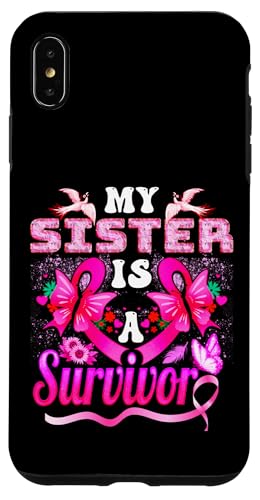 My Sister Is A Survivor 乳がんひまわり スマホケース iPhone XS Max 用