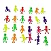 YeahiBaby 24PCS TPR Figuras de acción de Esqueleto Humano Flexible Coloreado Juguetes a Granel para niños (Color Aleatorio)