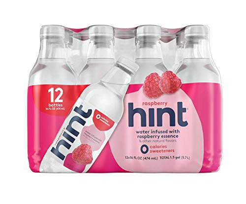Hint Water Variety Pack And Hint Water Raspberry (Pack Of 24), 3 Bottles Each Of: Blackberry, Cherry, Watermelon, And Pineapple & 12 Hint Water Raspberry, Zero Calories, Zero Sugar #TOP2