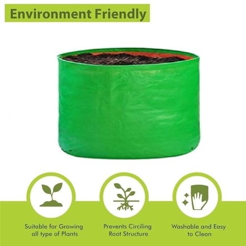 Image of Kingwell Grow Bag 24 X 18 INCH, PACK OF 5 For Terrace Garden Leafy Vegetable Plant Grow Bags Fruits Growing Containers For terrece Gardening (24 X 18 INCH, PACK OF 5)