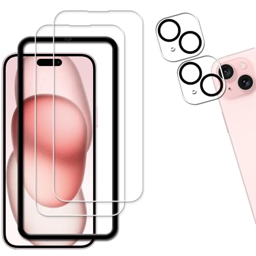 �y2+2���Z�b�g+�K�C�h�g�t���zKPNS ���{�f�ސ� �Ή� iphone 15 plus �p�� �K���X�t�B���� �����K���X �ɓK������ ��phone15plus �K���X�t�B���� �J�����t�B���� �J�o�[