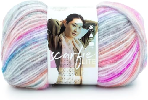 Image of Lion Brand Yarn Scarfie Lite Yarn, 6 Pack, Sunset